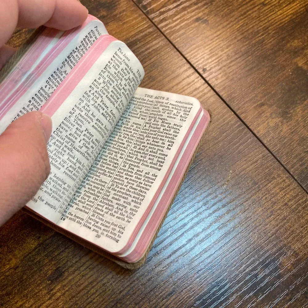 Antique 1917 Military Pocket Bible American Bible Society WW1 New Testament